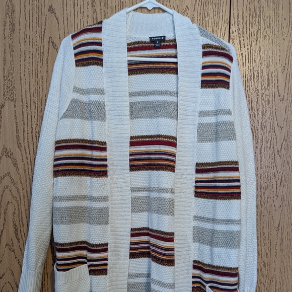Torrid Aztec Southwest Long Cardigan with Pockets - Picture 2 of 3